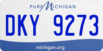 MI license plate DKY9273
