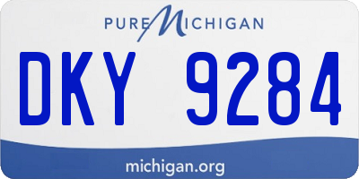 MI license plate DKY9284