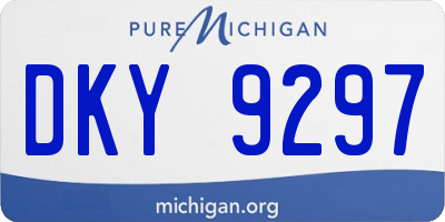 MI license plate DKY9297
