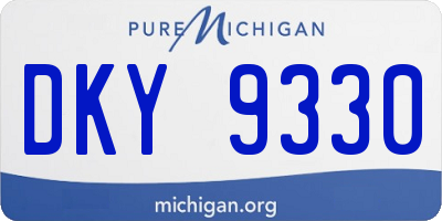MI license plate DKY9330