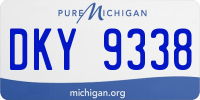 MI license plate DKY9338