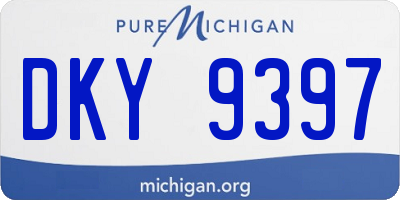 MI license plate DKY9397