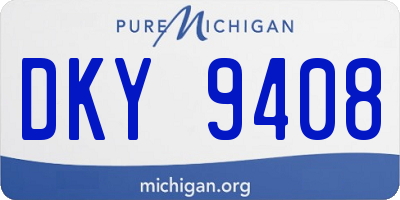 MI license plate DKY9408