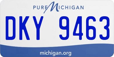 MI license plate DKY9463