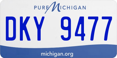 MI license plate DKY9477