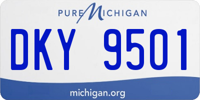 MI license plate DKY9501