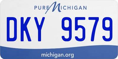 MI license plate DKY9579