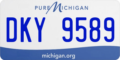 MI license plate DKY9589