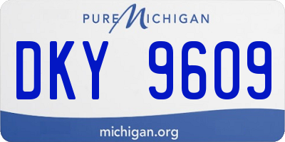 MI license plate DKY9609
