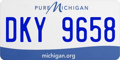 MI license plate DKY9658