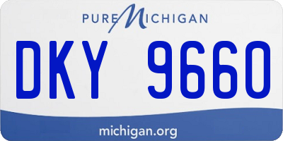 MI license plate DKY9660
