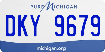MI license plate DKY9679