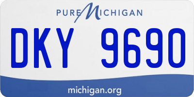 MI license plate DKY9690