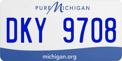 MI license plate DKY9708