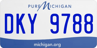 MI license plate DKY9788