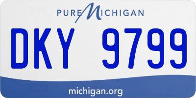 MI license plate DKY9799