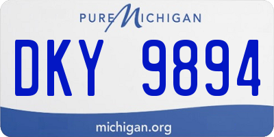 MI license plate DKY9894