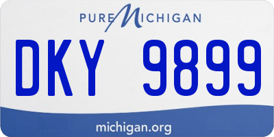 MI license plate DKY9899