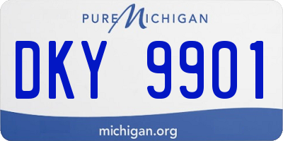 MI license plate DKY9901