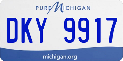 MI license plate DKY9917