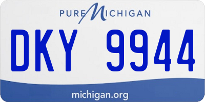 MI license plate DKY9944