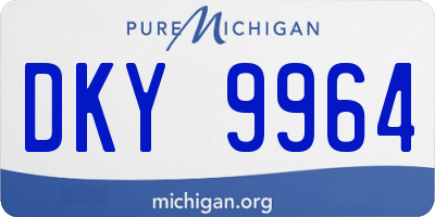 MI license plate DKY9964