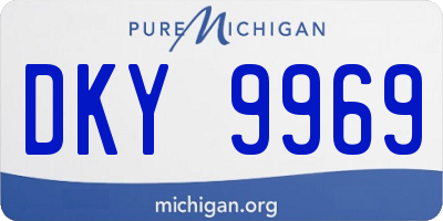 MI license plate DKY9969