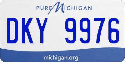 MI license plate DKY9976