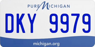 MI license plate DKY9979