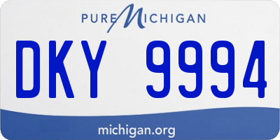 MI license plate DKY9994