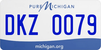 MI license plate DKZ0079