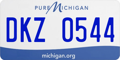 MI license plate DKZ0544