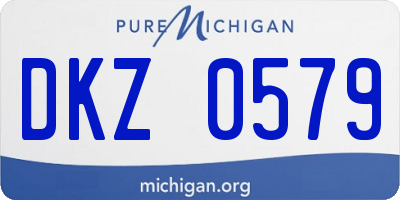 MI license plate DKZ0579