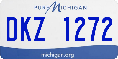 MI license plate DKZ1272
