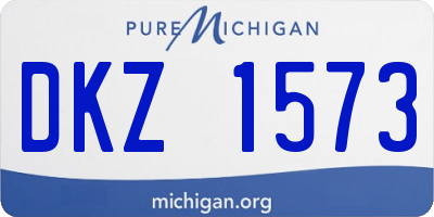MI license plate DKZ1573