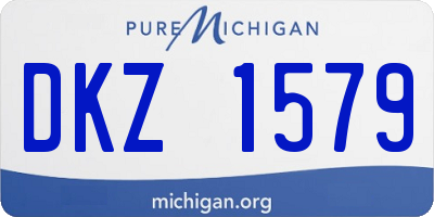 MI license plate DKZ1579