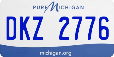 MI license plate DKZ2776