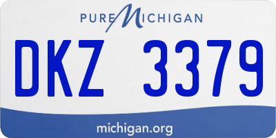 MI license plate DKZ3379