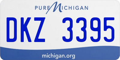 MI license plate DKZ3395