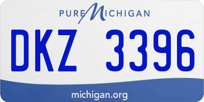 MI license plate DKZ3396