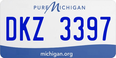 MI license plate DKZ3397
