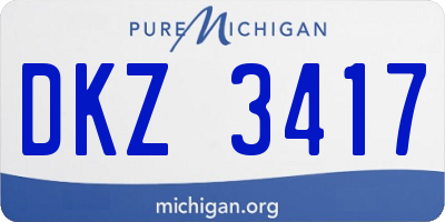 MI license plate DKZ3417