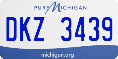 MI license plate DKZ3439