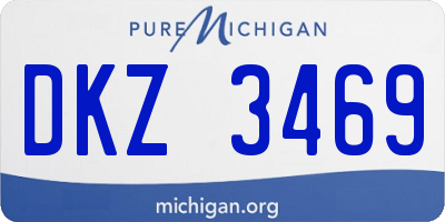 MI license plate DKZ3469