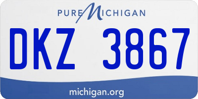 MI license plate DKZ3867