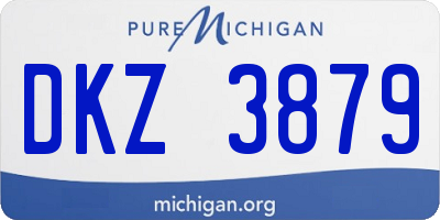 MI license plate DKZ3879