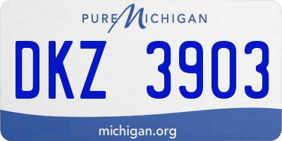 MI license plate DKZ3903