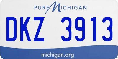 MI license plate DKZ3913