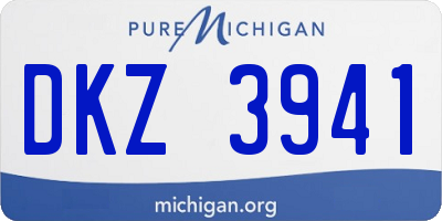 MI license plate DKZ3941