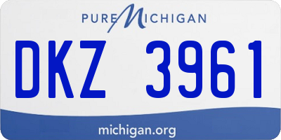 MI license plate DKZ3961